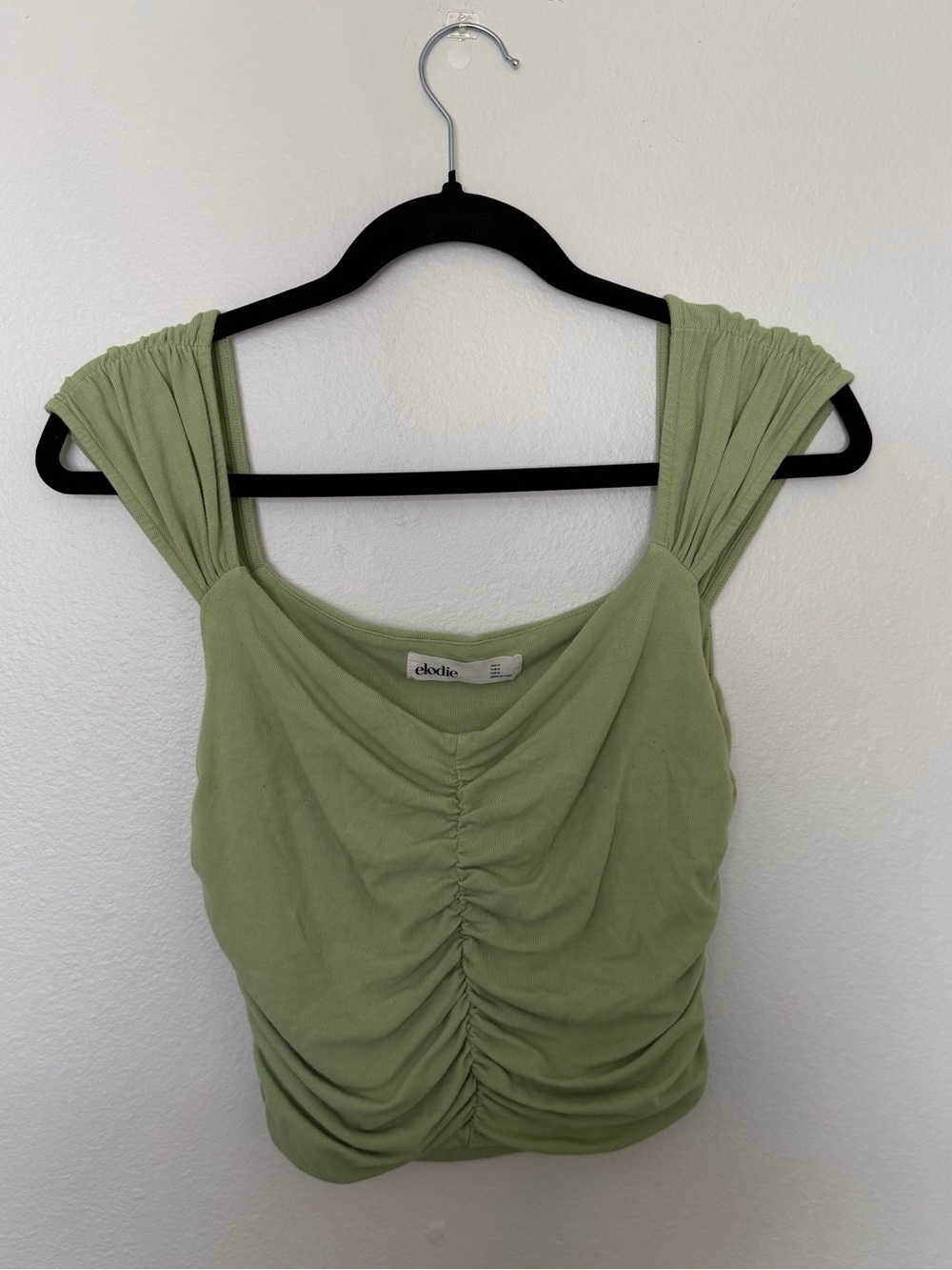 Elodie Sage Green Ruched Tank Top